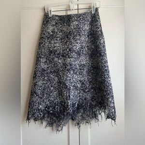 Elegant Black White LOUISA DVORAK Women's Wool Blend Skirt Skirt sz S(no tag)